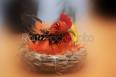 rooster as easter decoration