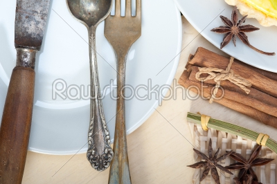 rustic table set 