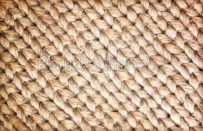 Sacks of hemp rope background