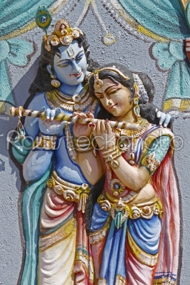 Sculpture of Radha Krishna