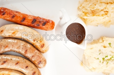 _select_ion of all main type of german wurstel saussages