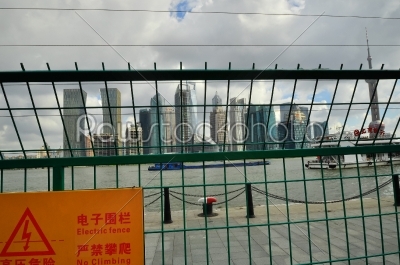 shanghai skyline poudon island
