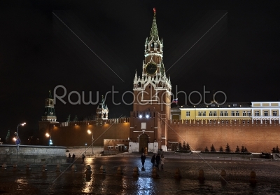 Spasskaya Tower. Red Square. Kremlin. Moscow