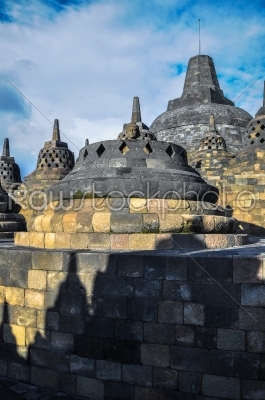 Stupa  Borobudur in Yogjakarta in Java