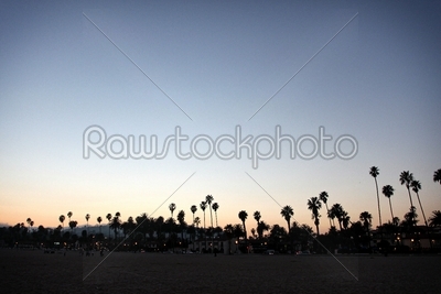 Sunset Santa Barbara Beach