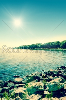 Sunshine at a beautiful lake
