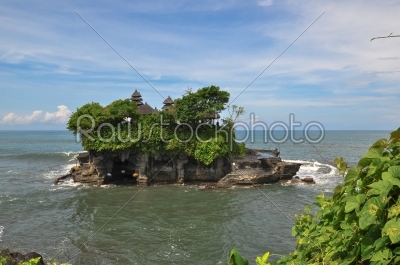 Tanah Lot Temple Sea in Bali Island Indonesia