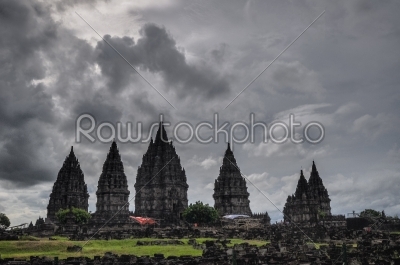 temple Prombanan complex in Yogjakarta in Java