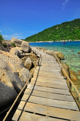 Thailand Koh Tao - a paradise island Boardwalk