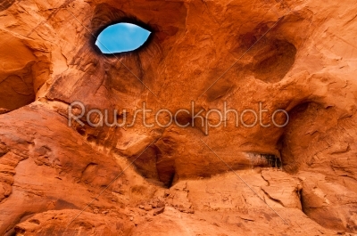 The eye rock of Monument Valley