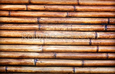 The walls are made of bamboo