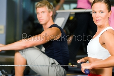 Training with rowing machine