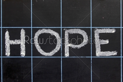 word handwritten on black chalkboard