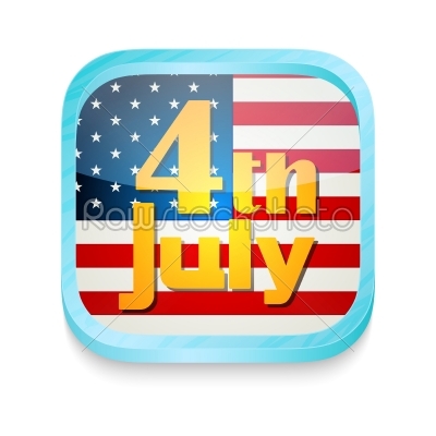July 4th button