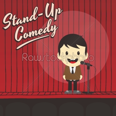 male stand up comedian cartoon _char_acter