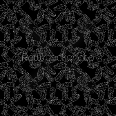 Monochrome starfish pattern