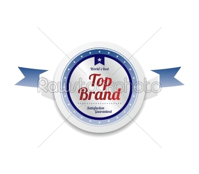 top brand product sale and quality label sticker