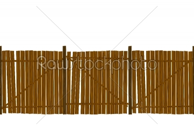 Wooden fence pattern