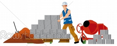 stock photo: construction workers-Raw Stock Photo ID: 22346