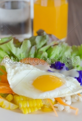 stock photo: egg and salad-Raw Stock Photo ID: 26496