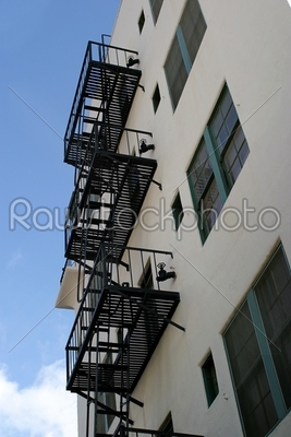 stock photo: fire escape stairs-Raw Stock Photo ID: 29755