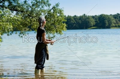stock photo: fishing at the lake-Raw Stock Photo ID: 42029