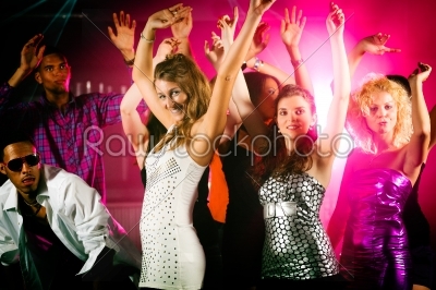 stock photo: friends dancing in club or disco-Raw Stock Photo ID: 39711