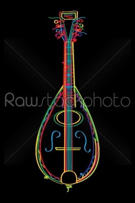 stock vector: funky mandolin-Raw Stock Photo ID: 24473