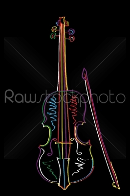 stock vector: funky violin-Raw Stock Photo ID: 24479