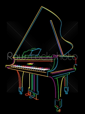stock vector: grand piano-Raw Stock Photo ID: 24503