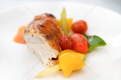 stock photo: grilled chicken-Raw Stock Photo ID: 21285