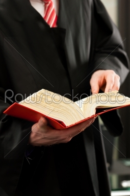stock photo: lawyer with civil law code-Raw Stock Photo ID: 42621