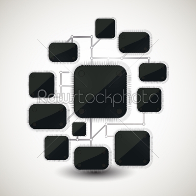 stock vector: microchip background-Raw Stock Photo ID: 34369