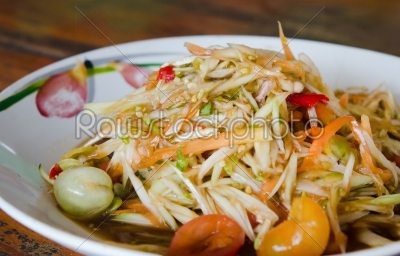 stock photo: papaya salad-Raw Stock Photo ID: 20711