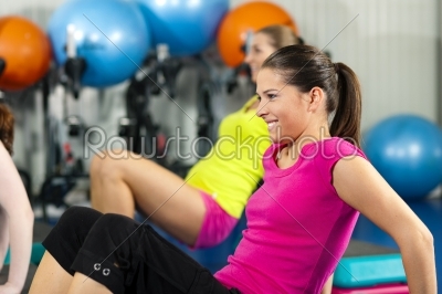 stock photo: people in gym on step board-Raw Stock Photo ID: 40622