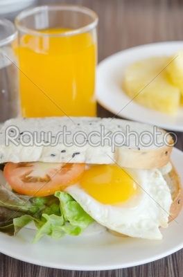 stock photo: sandwich and juice-Raw Stock Photo ID: 26506