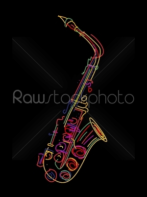stock vector: saxophone -Raw Stock Photo ID: 25184
