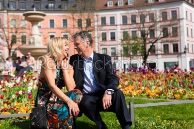 stock photo: senior couple during spring in the city-Raw Stock Photo ID: 44984