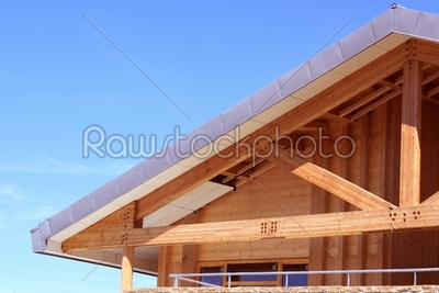 a wooden construction