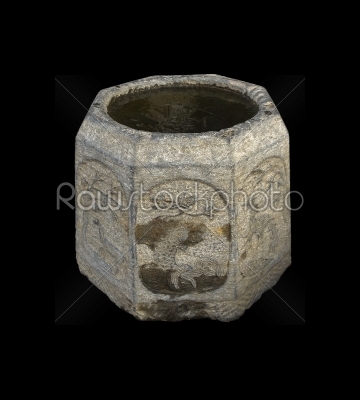 ancient stone bucket