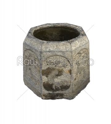 ancient stone bucket