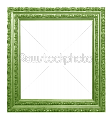 Antique wooden Green picture frame