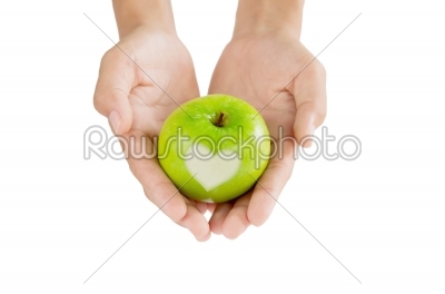 apple on hand