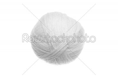 Ball white yarn
