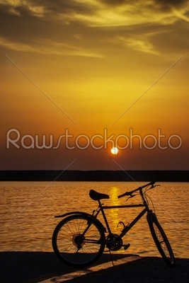 Bicycle sunset				