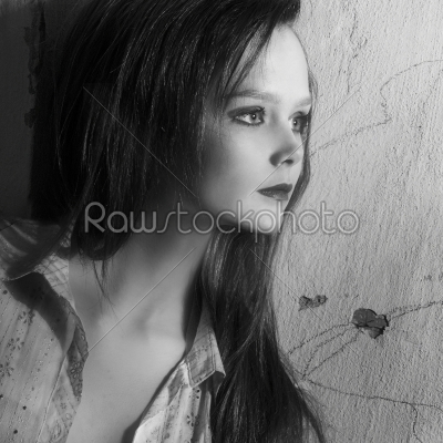 Black and white photo art fashion