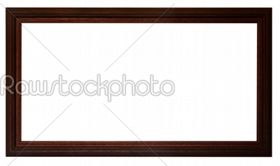 Black wooden frame