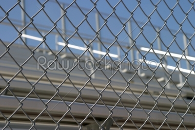 Bleachers Behind Fence