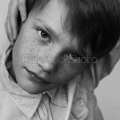 boy with freckles
