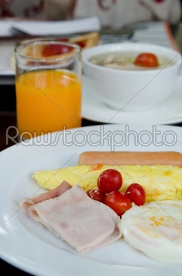 breakfast on table